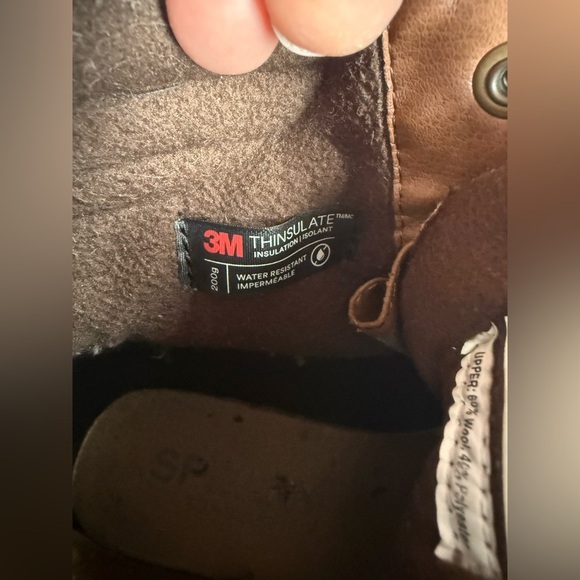 Sperry Avenue Duck Boots Men’s SZ 8 Rubber Lace Up Wool Outdoor Brown Hiking - Picture 9 of 9